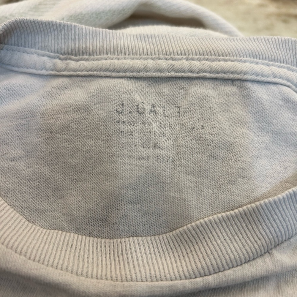 Brandy Melville John galt White Crop Top  one size has wear - Picture 2 of 4